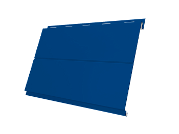 Металлический сайдинг Grand Line, Вертикаль Line 0.5 мм, Satin, RAL 5005
