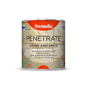Пропитка Finntella, Penetrate, акрилатно-алкидная для камня и кирпича, уп. 0.9 л колеровка