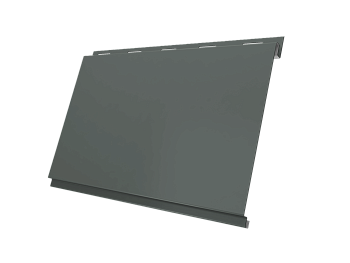 Металлический сайдинг Grand Line, Вертикаль Classic 0.45 мм, PE, RAL 7005