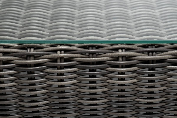 Стол журнальный из искусственного ротанга, Боно цвет: графит