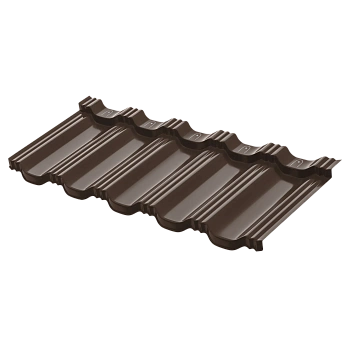 Модульная металлочерепица Aquasystem, Гётеборг XXL 1205х465 мм 0.5 мм, PE, RR 32