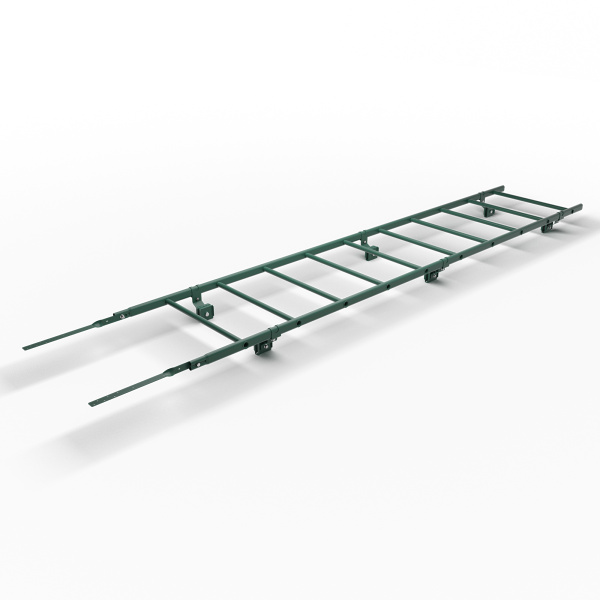 Лестница кровельная для фальцевой кровли Roofsystems Prestige 400 фальц, L=3000 мм RAL 6005