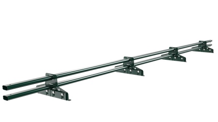 Снегозадержатель для фальцевой кровли Borge L=3000 мм, 4 опоры, 2 трубы, овал 25х45 RAL 6005