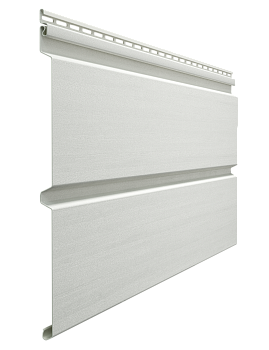 Виниловый сайдинг Docke, Брус D6S, L=3600х300 мм серия Premium, цвет: пломбир