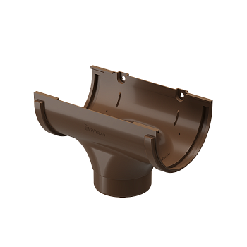 Воронка желоба, Docke Standart, Ø120 мм, цвет: светло-коричневый