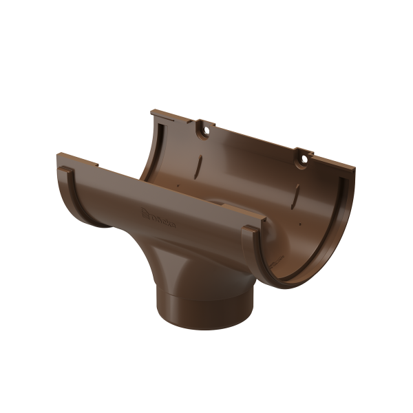Воронка желоба, Docke Standart, Ø120 мм, цвет: светло-коричневый