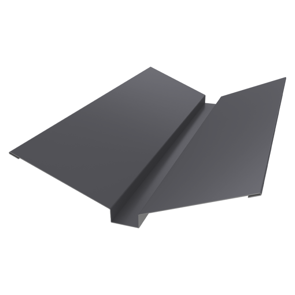 GL Планка ендовы верхней, 115х30х115 мм 0.45 мм, Drap, RAL 7004, L=3000 мм