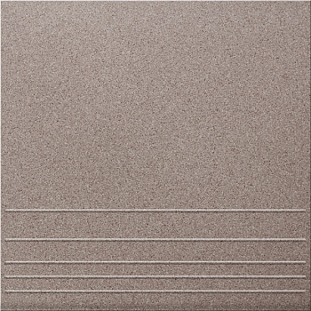 Керамогранит, Уральский гранит, Стандарт, 300х300х8 мм УГ 118, матовый, ступени, коричневый