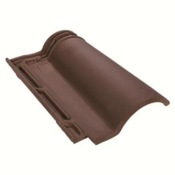 Керамическая черепица Rongguan Roman, цвет: глубокий коричневый