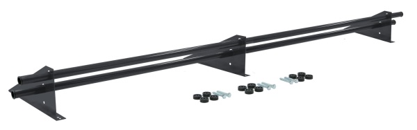 Снегозадержатель трубчатый, универсальный Optima, L=3000 мм, 3 опоры, 2 трубы, круг Ø25 мм RAL 7024