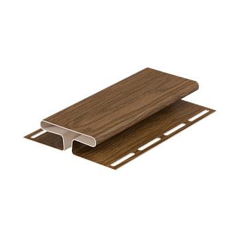 H-профиль пвх, Docke, L=3000 мм, серия Lux под дерево, цвет: миндаль
