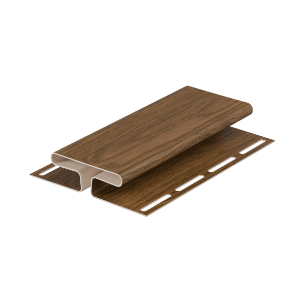 H-профиль пвх, Docke, L=3000 мм, серия Lux под дерево, цвет: миндаль