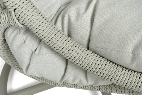 Кресло-кокон из искусственного ротанга, Севилья, цвет: бежевый