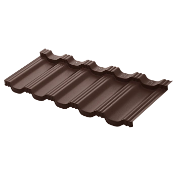 Модульная металлочерепица Aquasystem, Гётеборг XXL 1205х465 мм 0.5 мм, Rooftop Бархат, RAL 8017