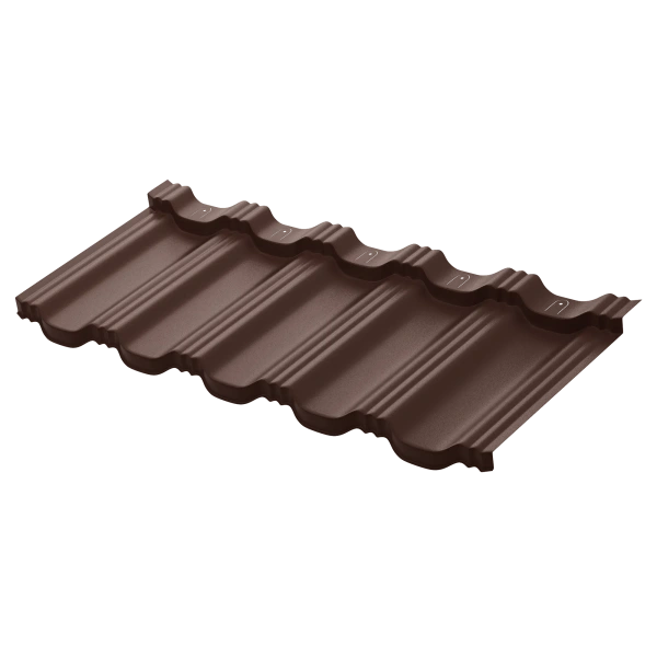 Модульная металлочерепица Aquasystem, Гётеборг XXL 1205х465 мм 0.5 мм, Rooftop Бархат, RAL 8017