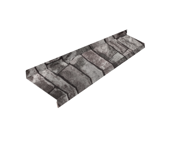 Отлив простой GL, 150 мм 0.45 мм, Print Elite, Fine Stone TwinColor, L= 3000 мм