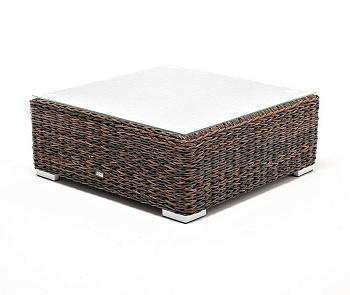 Стол журнальный из искусственного ротанга /геацинт/, Лунго цвет: коричневый