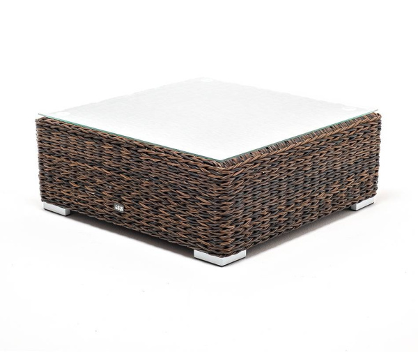 Стол журнальный из искусственного ротанга /геацинт/, Лунго цвет: коричневый