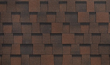 Ламинированная битумная черепица, Docke, Dragon Standart цвет: темно-коричневый, 2.38 м² / уп.
