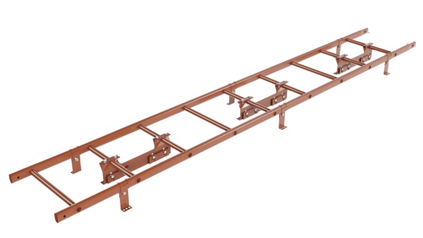 Лестница кровельная Borge, для фальцевой кровли, L=2700 мм RAL 8004