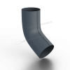 Колено трубы Ø100 мм, Металл Профиль Foramina Freeze, Grey