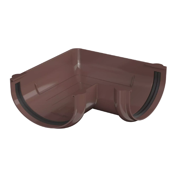 Угол желоба универсальный 90°, Технониколь, оптима Ø 120 мм, цвет: коричневый