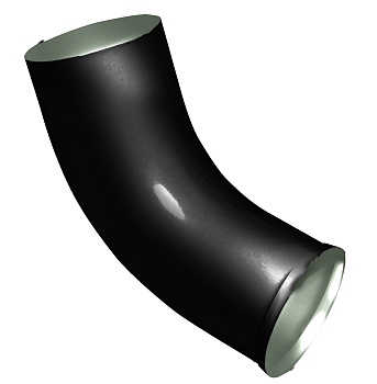 Отлив трубы Grand Line Ø 90 мм PE Matt, RAL 9005