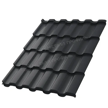 Металлочерепица МП, Монтекристо SL 0.5 мм, NormanMP, RAL 7024
