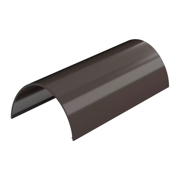 Желоб водосточный, Технониколь пвх, стандарт Ø 125 мм, L=3000 мм, цвет: темно-коричневый
