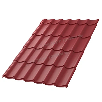 Металлочерепица МП, Ламонтерра X 0.5 мм, NormanMP, RAL 3011