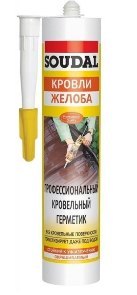 Герметик Soudal акриловый, Аквафикс, прозрачный, 300 мл