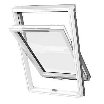 Мансардное окно Dakea, ручка снизу 134х140 см KAV B1500, дерево, 2-х камерный стеклопакет с вентканалом