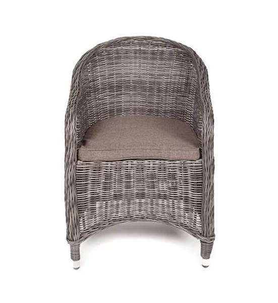 Кресло плетеное из искусственного ротанга, Равенна графит