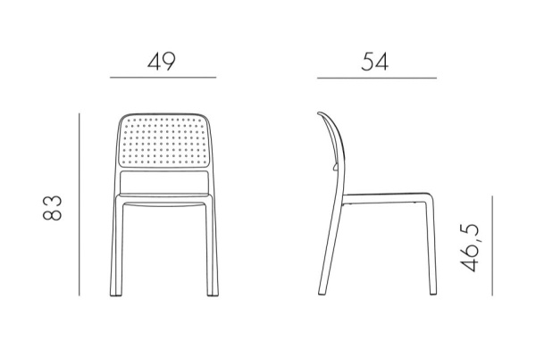 Стул Nardi Bora Bistrot цвет: белый