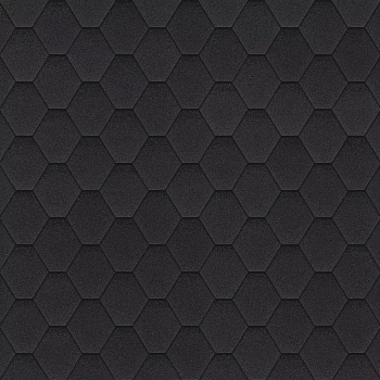 Битумная черепица Shinglas, Оптима цвет: Соната черный, 3 м² / уп.