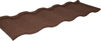 Композитная черепица Grand Line Roman, 1350х415 мм цвет: шоколад