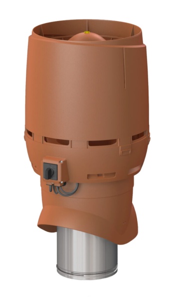 FLOW вентилятор Vilpe, ЕCo200 Р, 200/ ИЗ/ 500 мм кирпичный