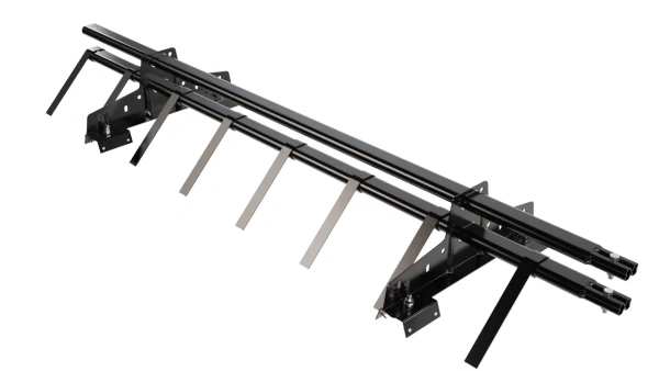 Снегозадержатель для профнастила Н-60, Н-75 Borge L=1500 мм, 2 опоры, 2 трубы, овал 25х45 RAL 9005