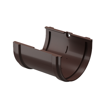 Соединитель желобов, Docke Premium, Ø120 мм, цвет: шоколад