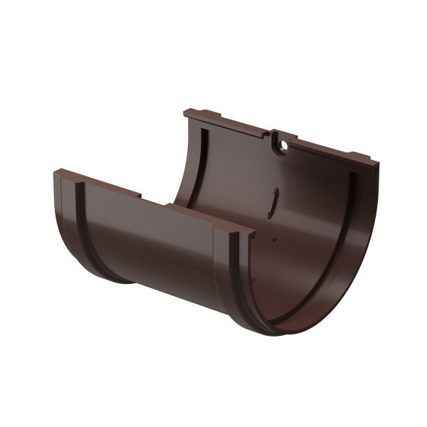 Соединитель желобов, Docke Premium, Ø120 мм, цвет: шоколад