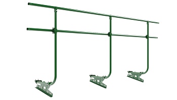 Ограждение кровельное для фальцевой кровли Borge, H=1200 мм, L= 3000 мм RAL 6002