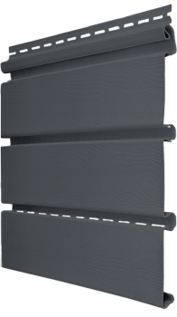 Софит пвх Estetic Grand Line, cо скрытой перфорацией, L=3000 мм серия Premium Acryl, цвет: графит