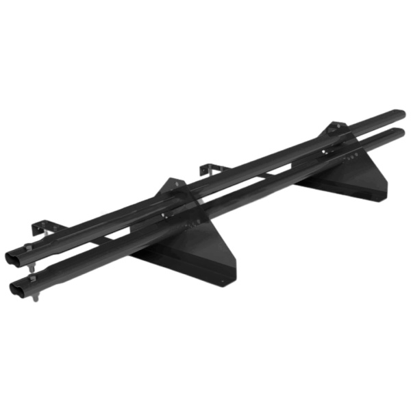 Снегозадержатель для натуральной черепицы Roofsystems Prestige натур, 2 опоры, 2 трубы, овал 45х25, L=1500 мм, RAL 9005