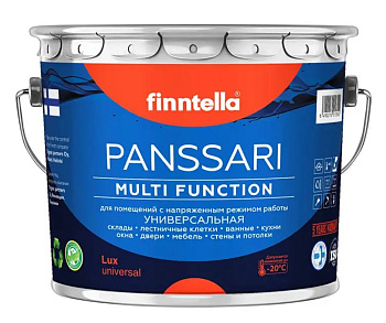 Краска Finntella, Panssari, алкидная универсальная полуглянцевая блеск 40, уп. 2.7 л колеровка