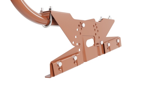 Ограждение кровельное для фальцевой кровли Borge, H=900 мм, L= 3000 мм RAL 8004