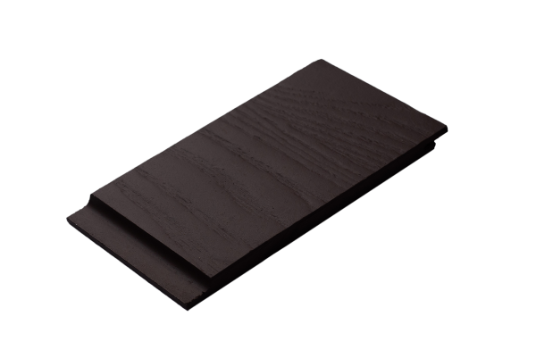 Фиброцементный сайдинг Бетэко Вудстоун клик 10 мм, 190х3000 мм цвет: RAL 8019