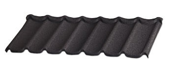 Композитная черепица Gerard Diamant, 1270х398 мм цвет: Deep black