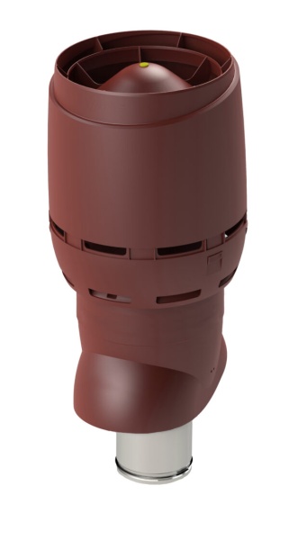 FLOW XL-вентиляционный выход Vilpe, 160/ ИЗ/ 700 мм красный