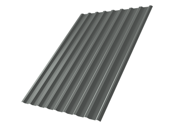 Профилированный лист GL C20 R, 0.45 мм, PE, RAL 7005