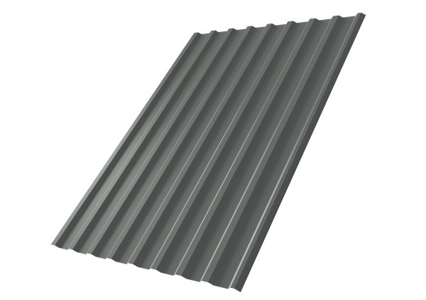 Профилированный лист GL C20 R, 0.45 мм, PE, RAL 7005